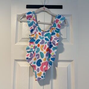 NWT Vibrant Multicolor Kids Swim One Piece MWT